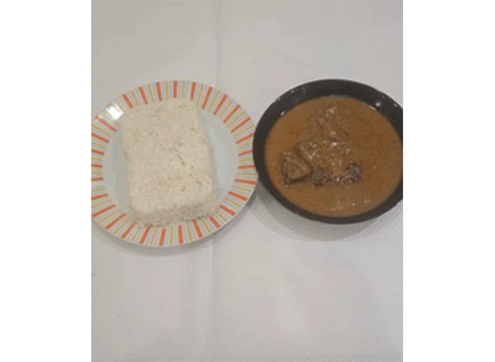 Riz sauce arachide / mafé
